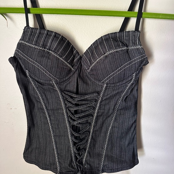 Entry Black Corset Top - Picture 1 of 15